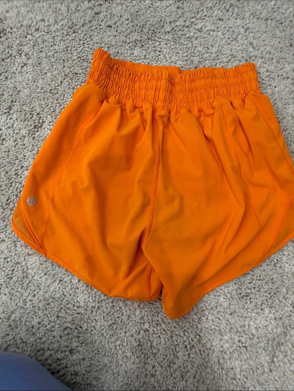 lululemon athletica Bright Orange Girls' Athletic Shorts